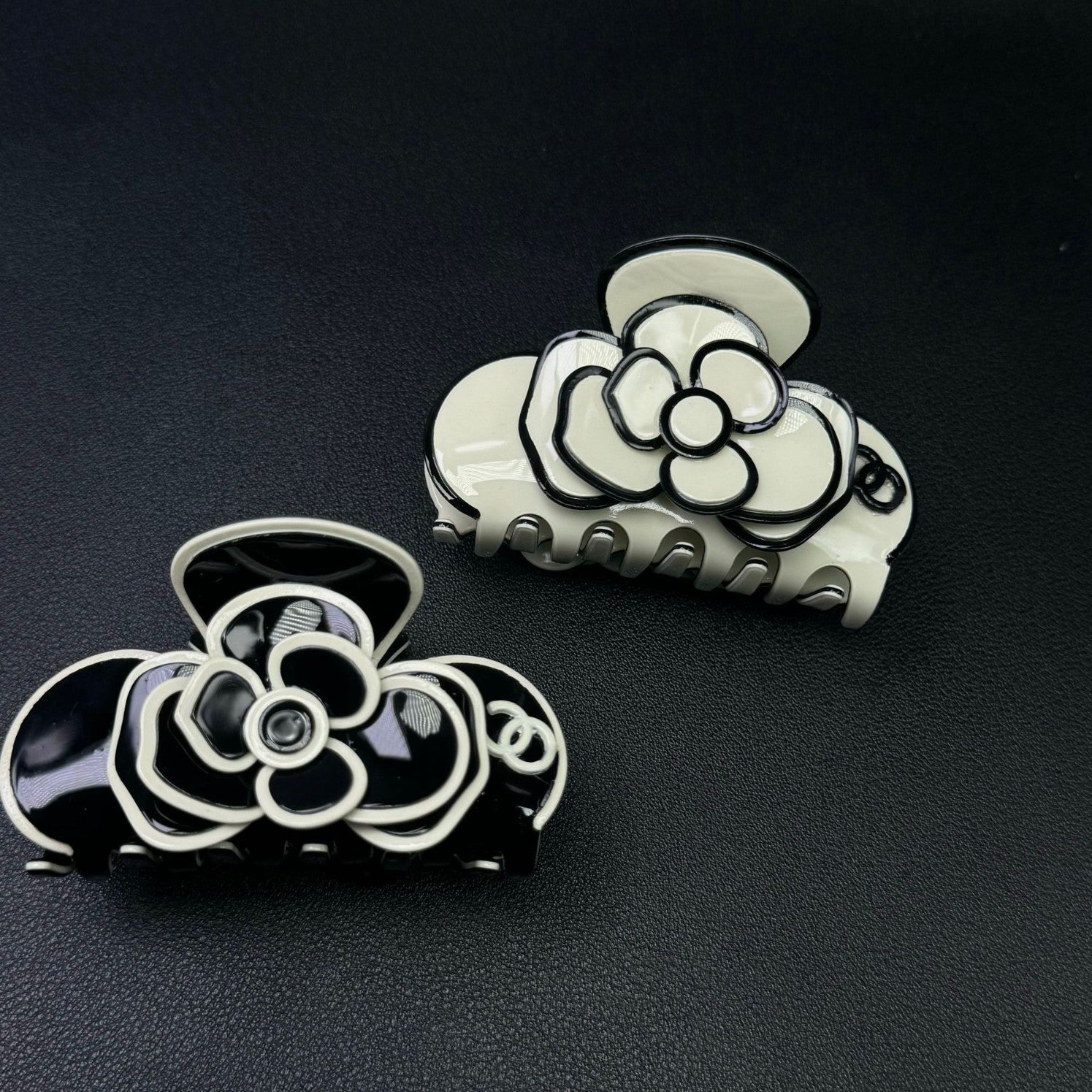 Chanel Flower Hair Clip Set (2Pcs)