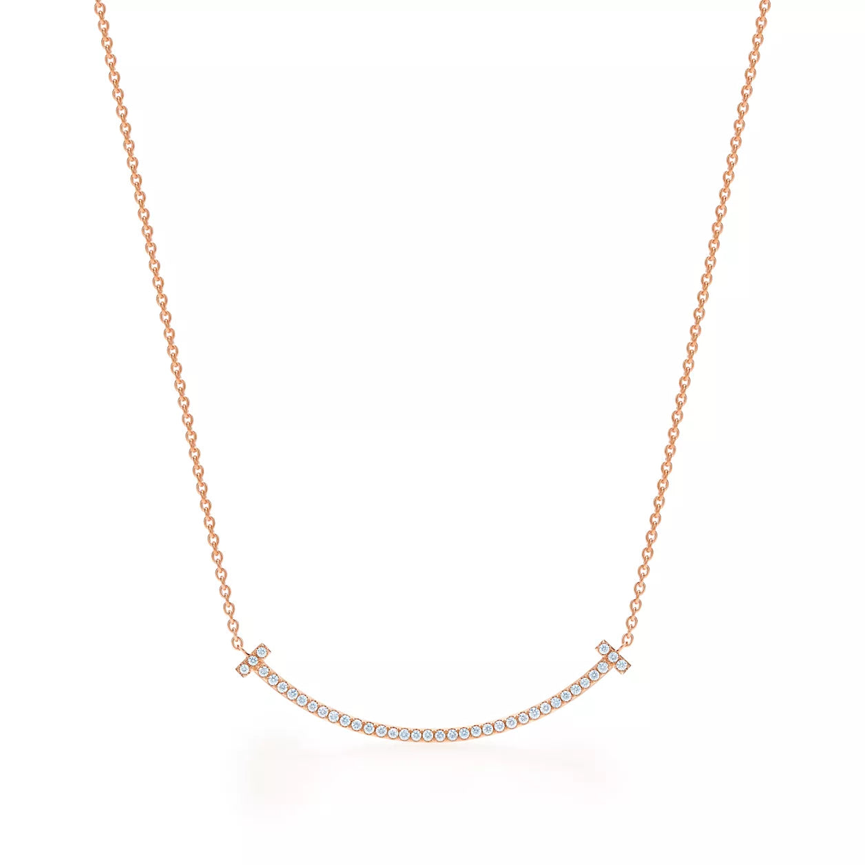 Tiffany T Smile Pendant with Diamonds