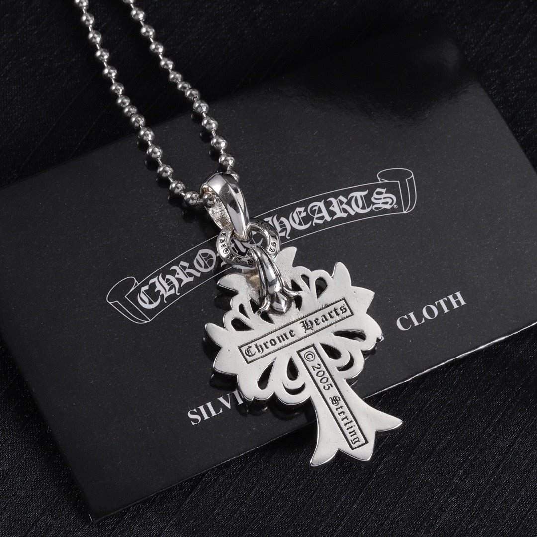 Chrome Hearts Diamond Pendant Necklace