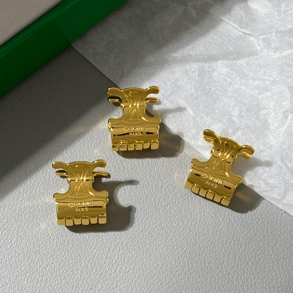 Celine Arc de Triomphe Hair Claw (1pc Big & 1pc Small, 2pcs Total)