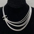 Chanel Layered Silver Necklace