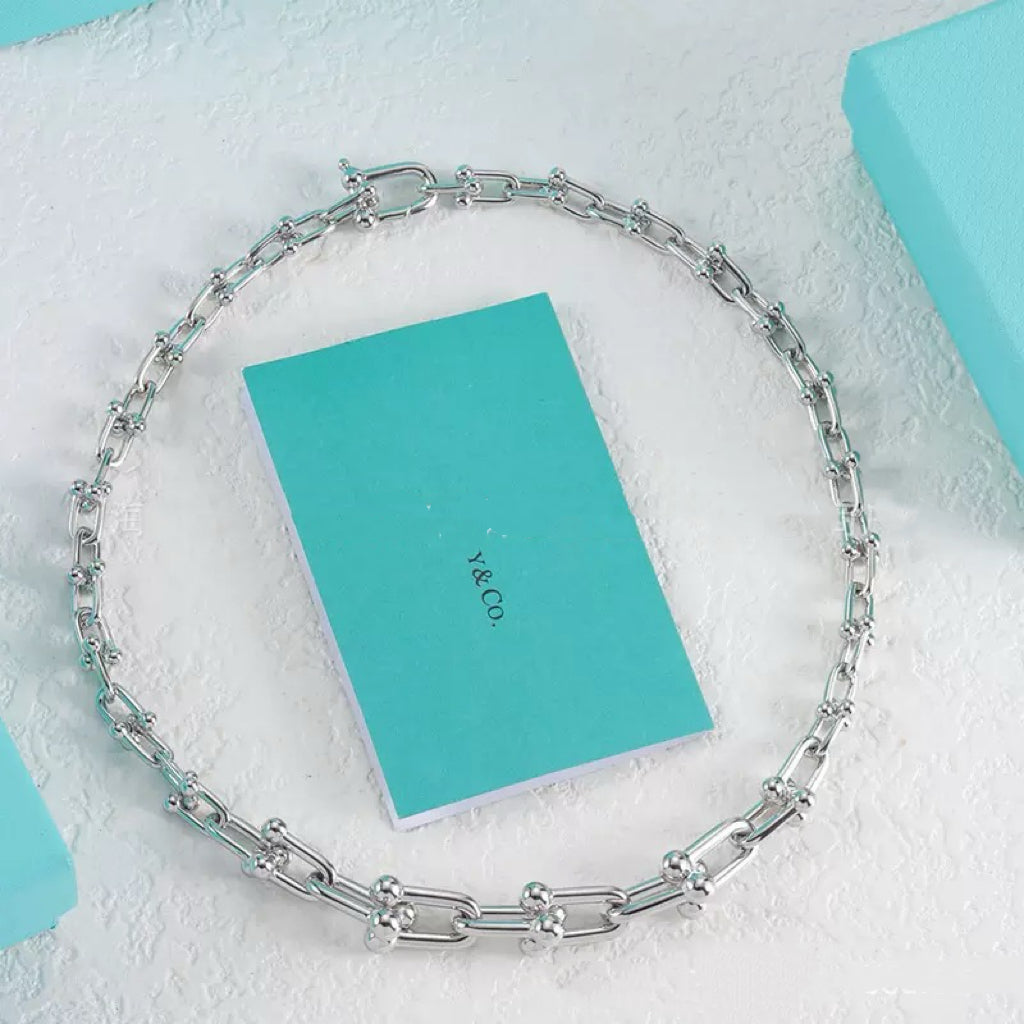 Tiffany HardWear Link Necklace Bracelet Earrings