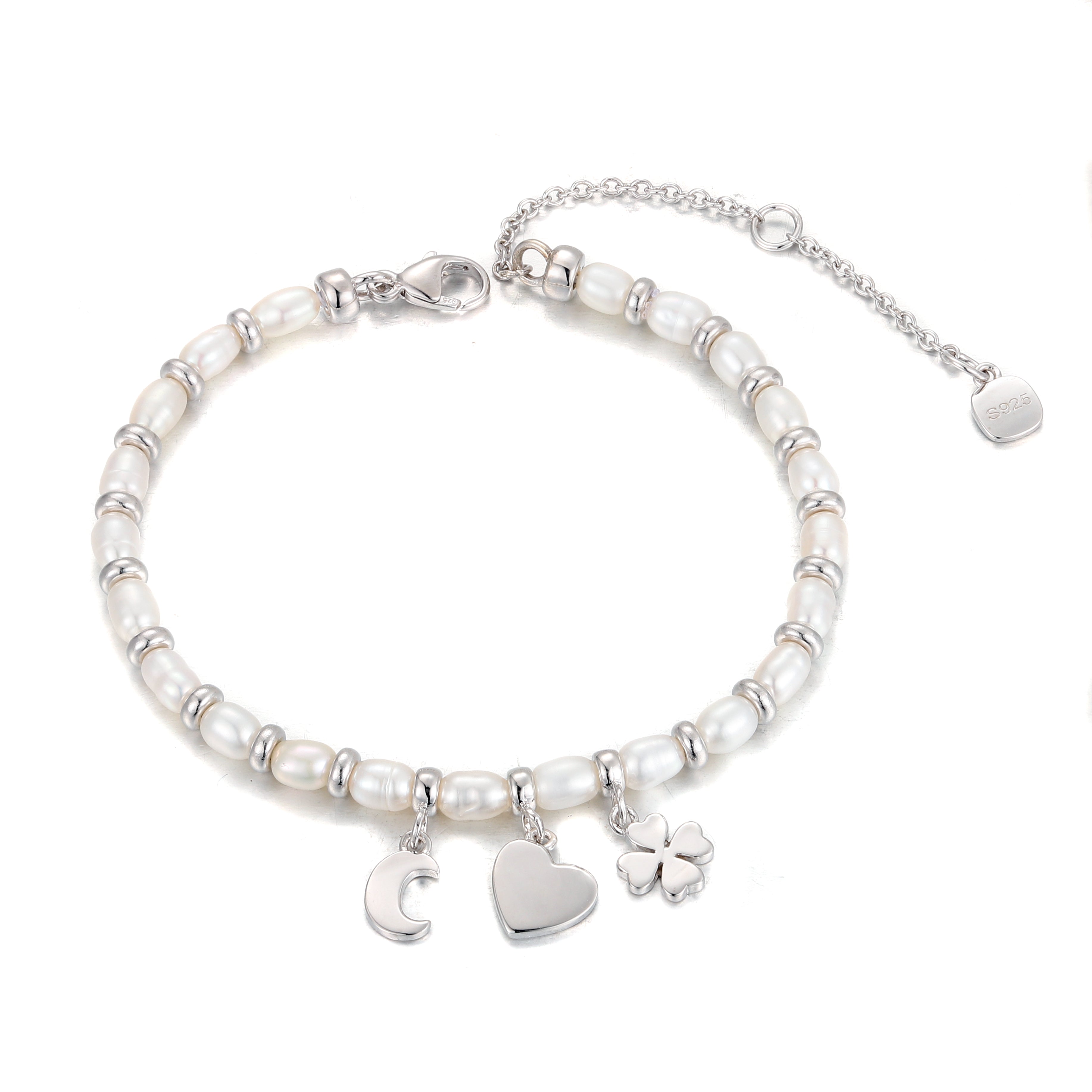 Pearl Charm Bracelet