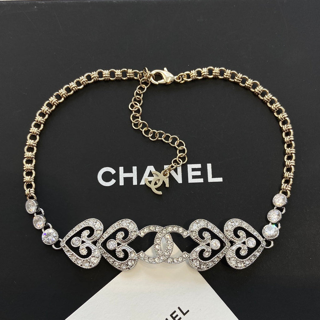 Chanel Heart Diamond Choker