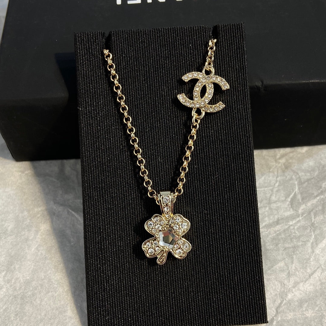 Chanel Clover Diamond Necklace