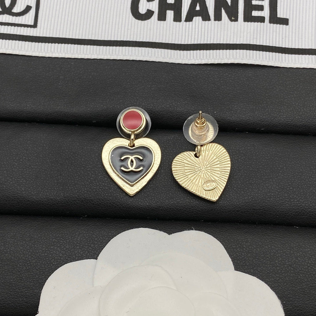 Chanel Heart Earrings