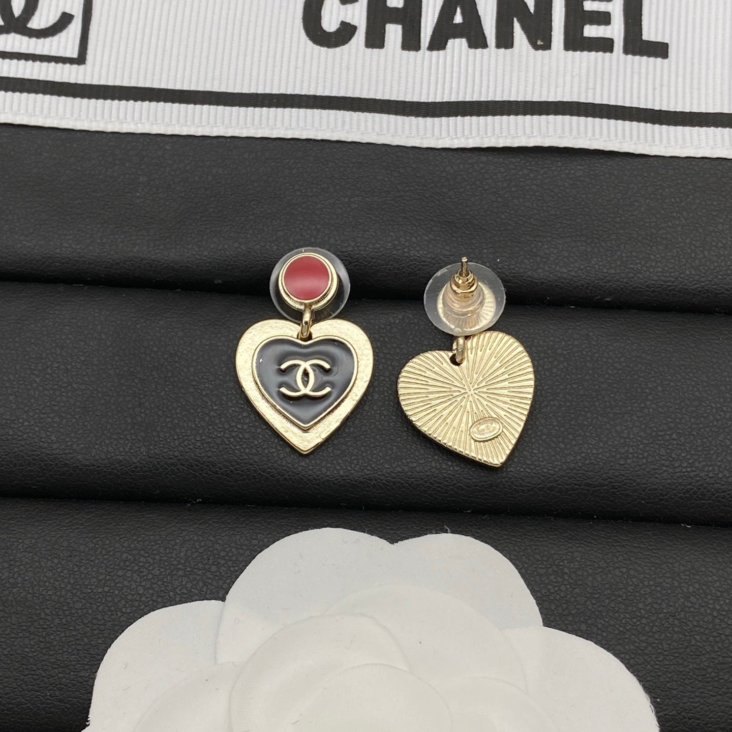 Chanel Heart Earrings