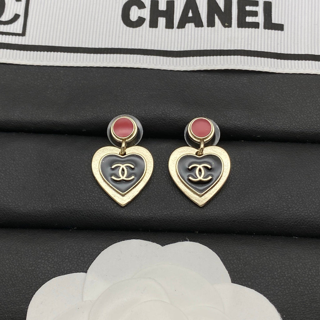 Chanel Heart Earrings