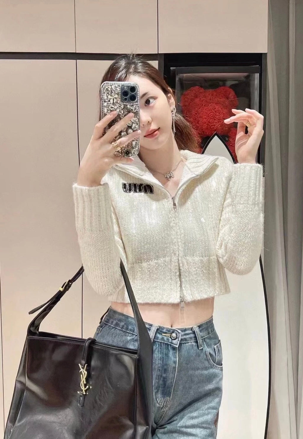 Miu Miu White Cardigan
